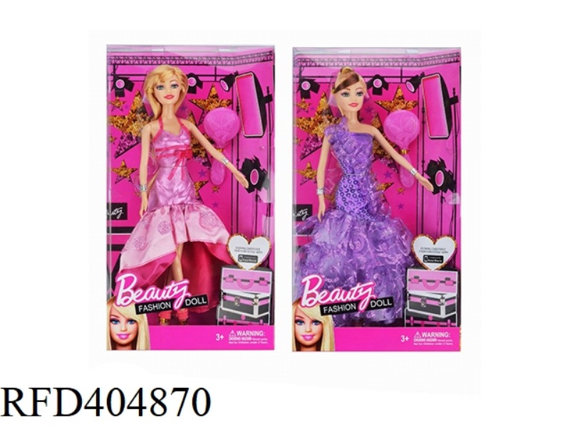 11.5 INCH SOLID BODY EVENING BARBIE TWO MIXED OUTFITS