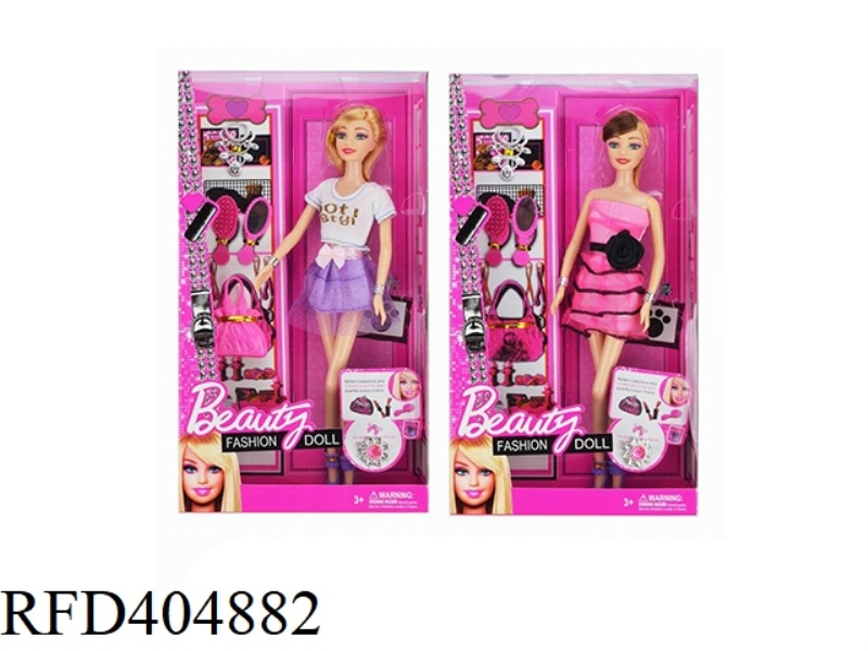 11.5 INCH SOLID FASHION BARBIE TWO MIXED OUTFITS