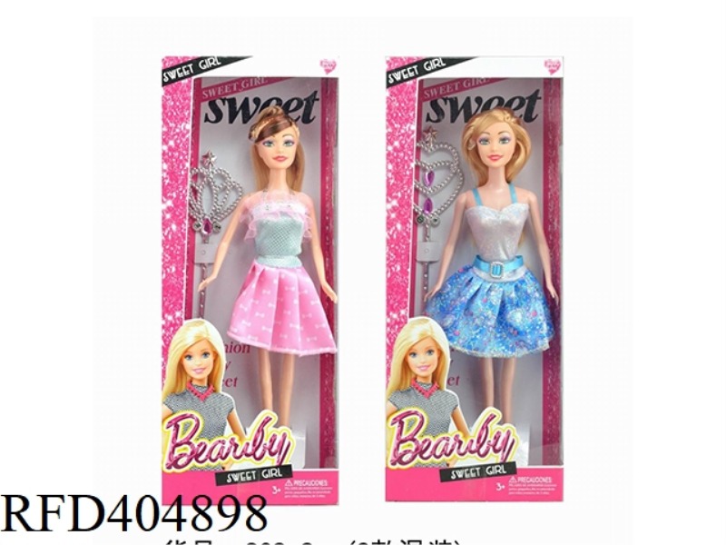 11-INCH SOLID BODY FASHION BARBIE 2 ASSORTED