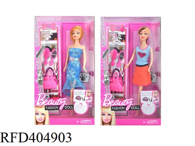 11.5 INCH FASHION BARBIE DOLL 2 ASSORTED