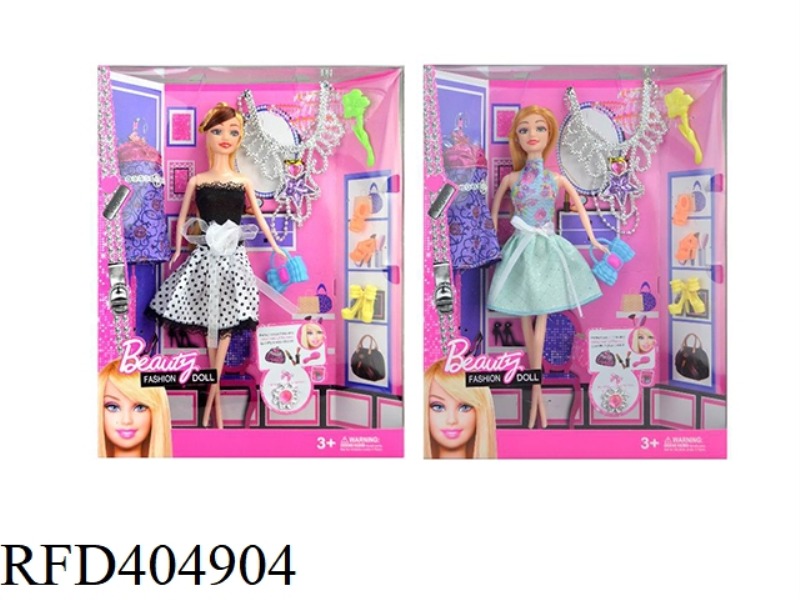 11.5 INCH FASHION BARBIE DOLL 2 ASSORTED