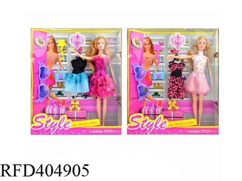 11.5 INCH FASHION BARBIE DOLL 2 ASSORTED