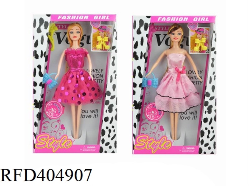 11.5 INCH FASHION BARBIE DOLL 2 ASSORTED