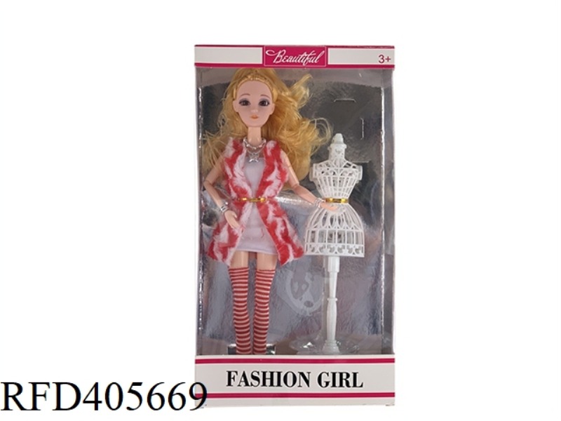 11.5-INCH HANDS AND FEET WITH MULTIPLE MOVABLE JOINTS, HEAVY BODY, REAL EYEBALL BARBIE DOLL WITH MIN