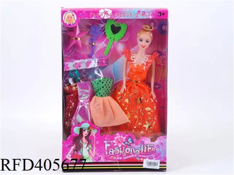 11.5-INCH MULTI-JOINT HOLLOW EVENING BARBIE DOLL WITH MULTI-STYLE CLOTHING