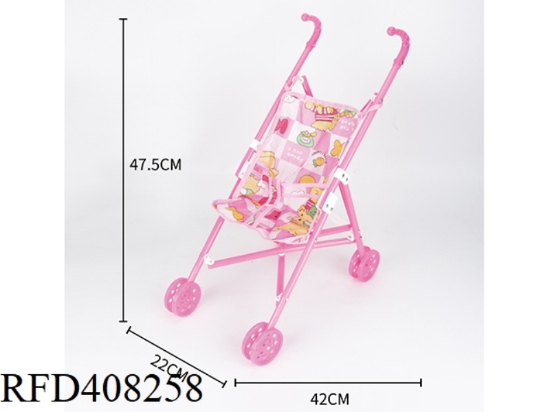ROSE RED PLASTIC CART