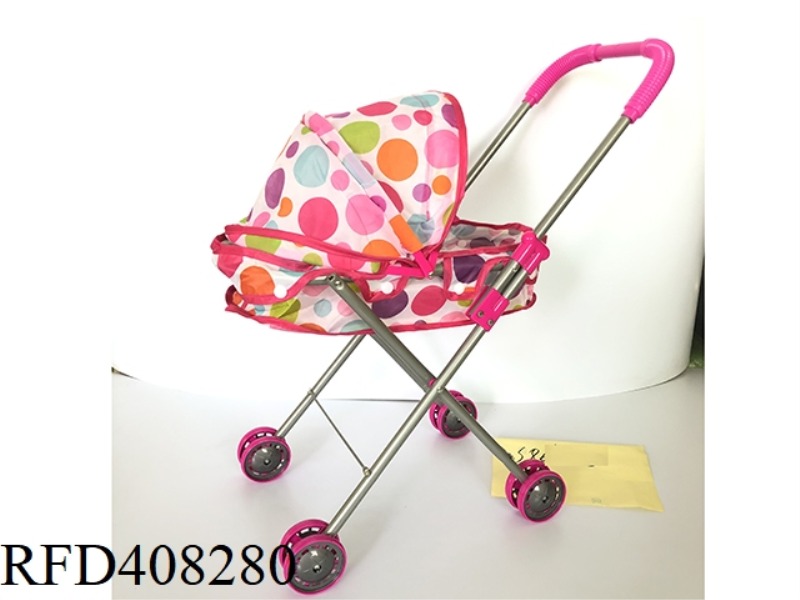 GRAY CIRCLE IRON CAR (ROSE RED ACCESSORIES)