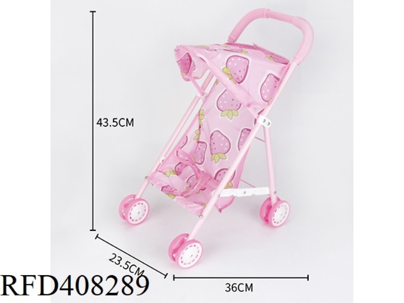 PINK IRON CART WITH HOOD