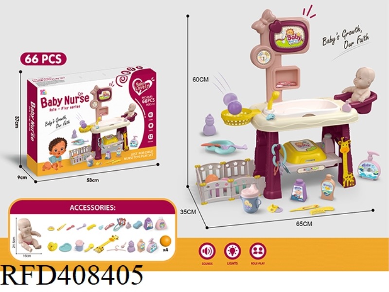 DOLL CARE SET WITH DOLLS