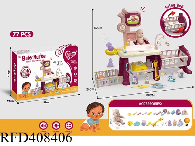 DOLL CARE SET WITH DOLLS
