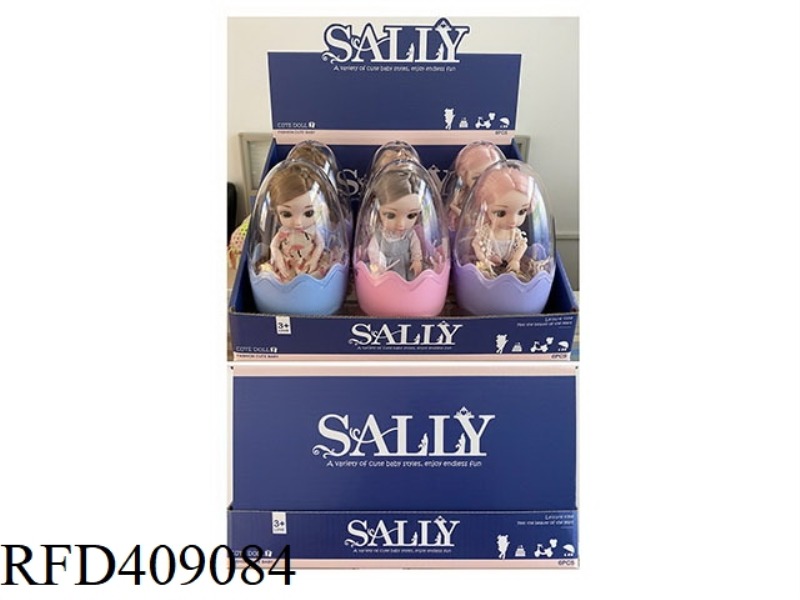 6 INCH SOLID BODY DOLL 6PCS