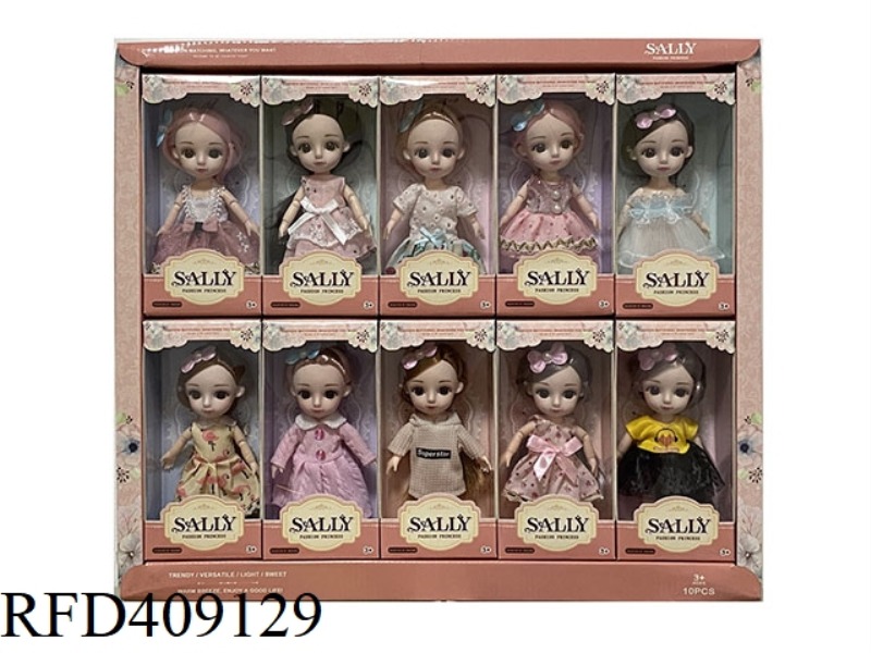 6 INCH SOLID BODY DOLL 10PCS