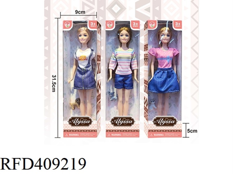 11.5 INCH BARBIE + PET CASUAL DRESS