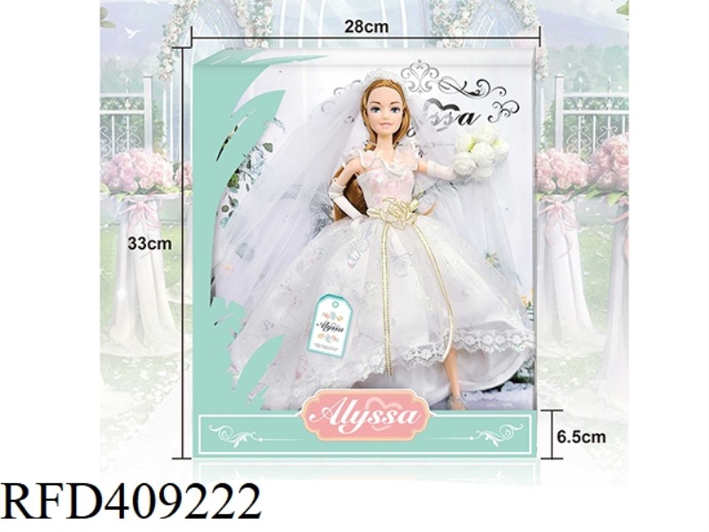 11.5 INCH WEDDING DRESS BARBIE JOINT BODY