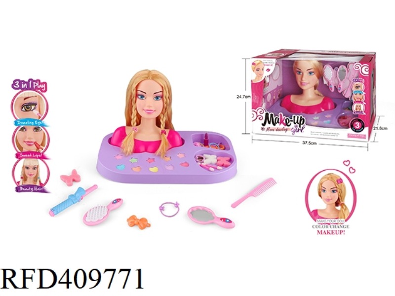 HALF-LENGTH MAKEUP DOLL HEAD