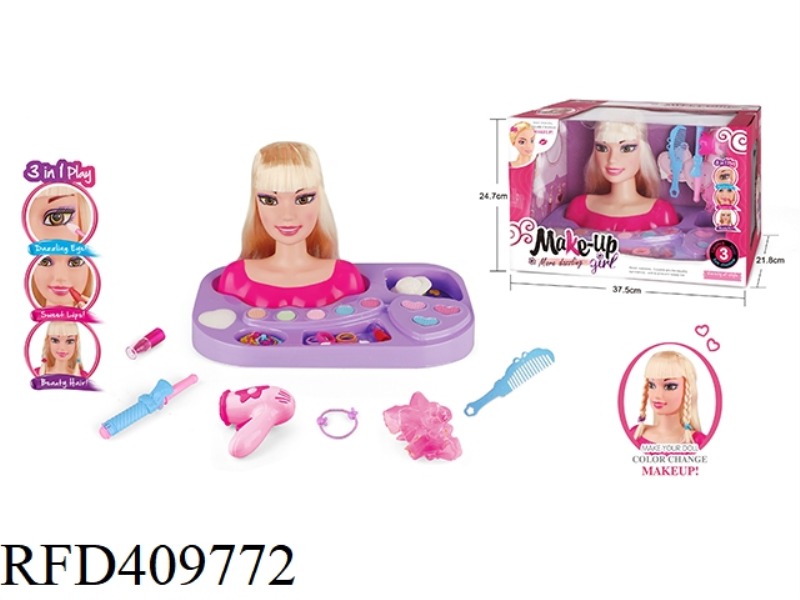 HALF-LENGTH MAKEUP DOLL HEAD