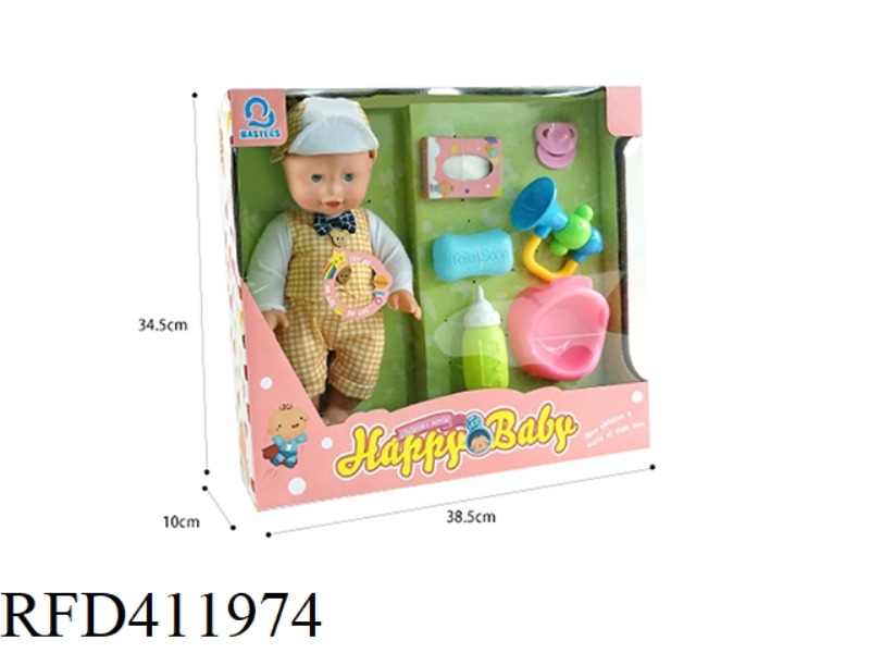 14 INCH FULL ENAMEL DOLL SET WITH 12 SOUND IC