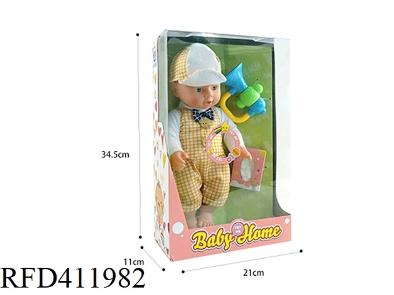 14 INCH FULL ENAMEL DOLL SET WITH 12 SOUND IC