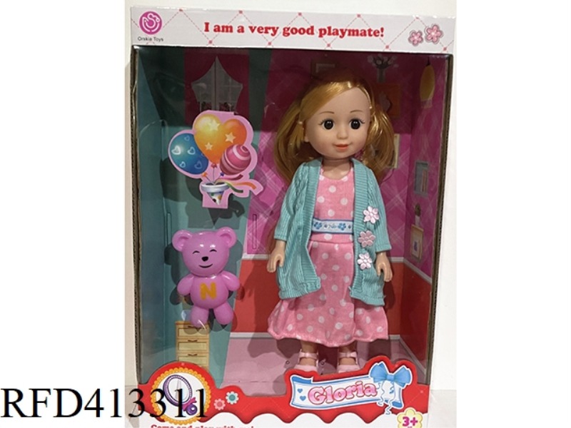10 INCH BOTTLE BLOWING DOLL