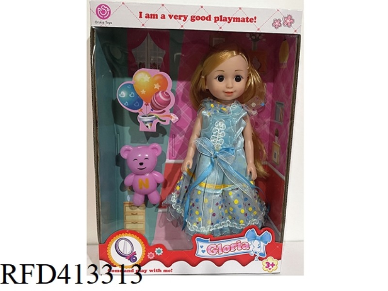 10 INCH BOTTLE BLOWING DOLL