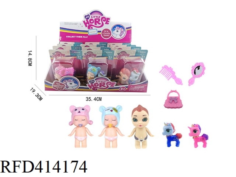 DOLL WITH HORSE 12PCS