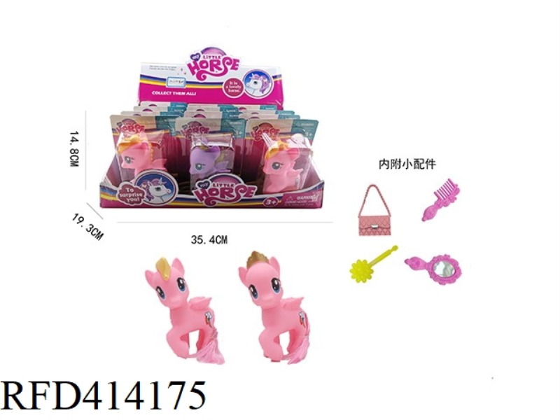 HORSE WITH COMB MIRROR 12PCS