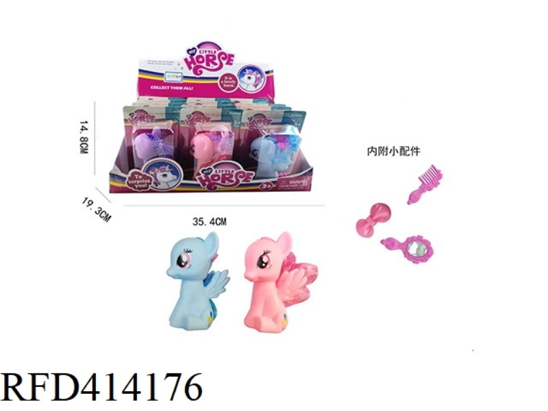 HORSE HAIR CLIP 12PCS