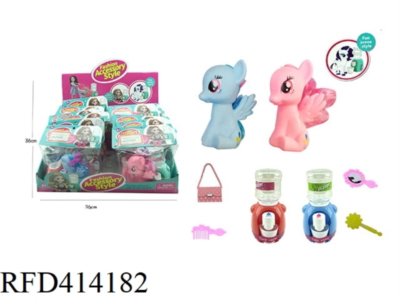 BOX CARD BAG HORSE DRINKING FOUNTAIN 12PCS
