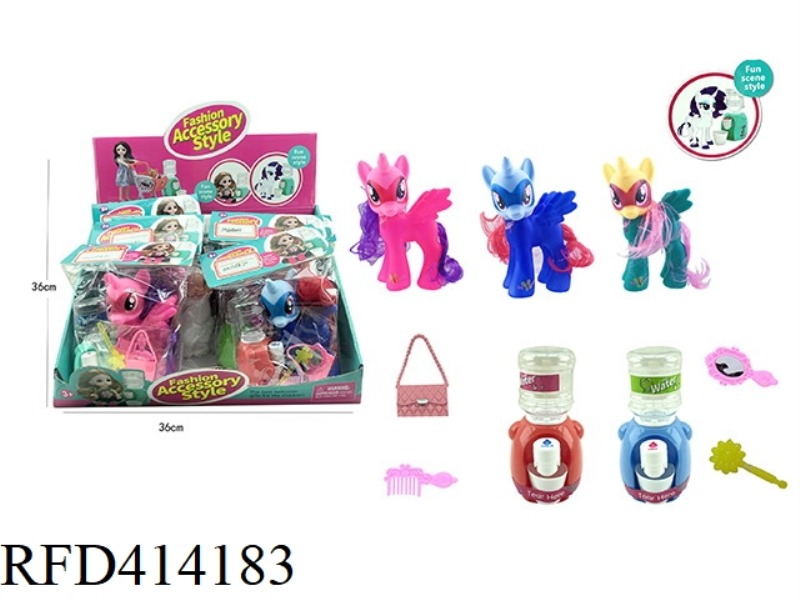 BOX CARD BAG HORSE DRINKING FOUNTAIN 12PCS