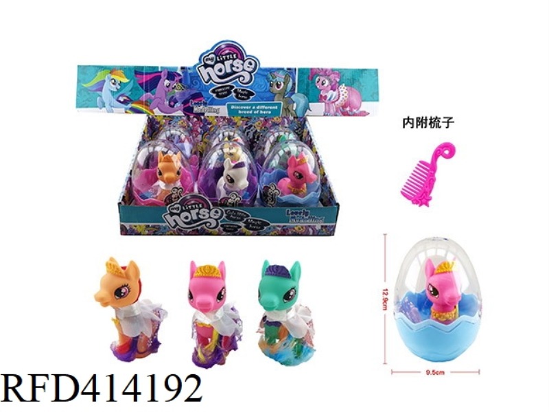 EGG PACKED MY LITTLE PONY WITH COMB 6PCS