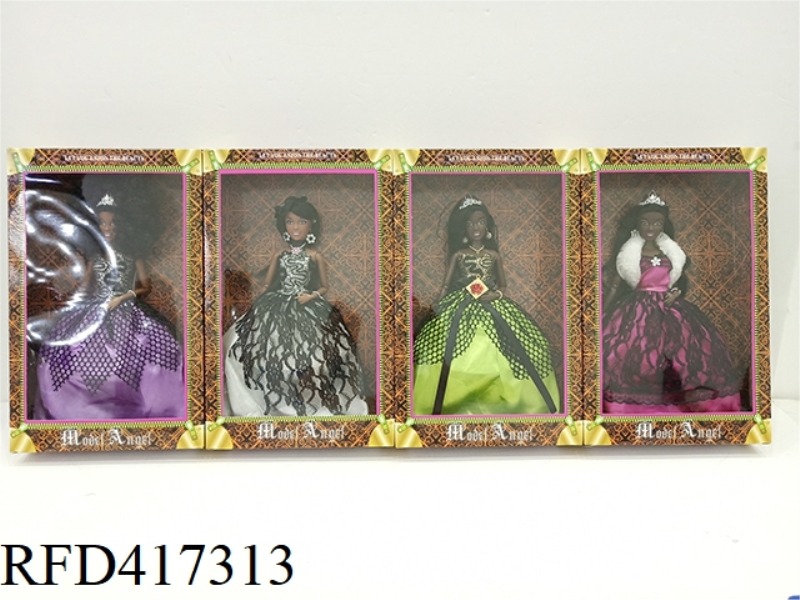 12.5 INCH BLACK BARBIE DOLL (4 STYLES ASSORTED)