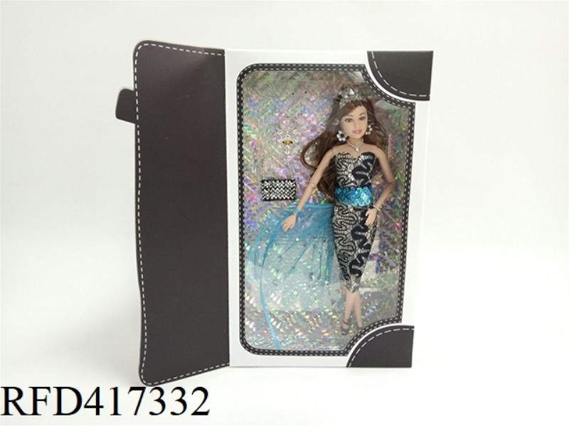 12.5 INCH WHITE DRESS BARBIE DOLL