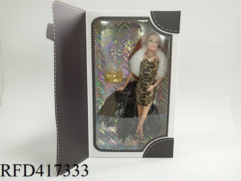 12.5 INCH WHITE DRESS BARBIE DOLL