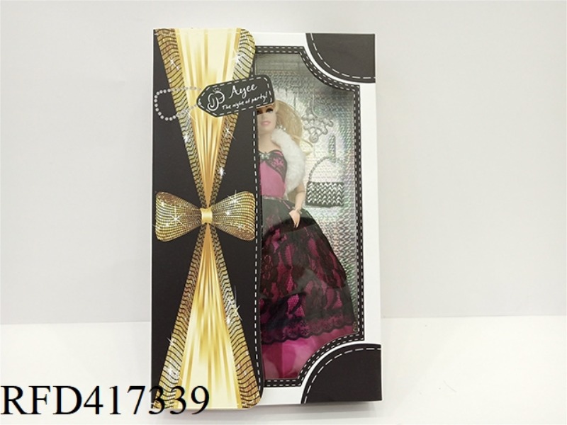 12.5 INCH WHITE WEDDING DRESS BARBIE DOLL