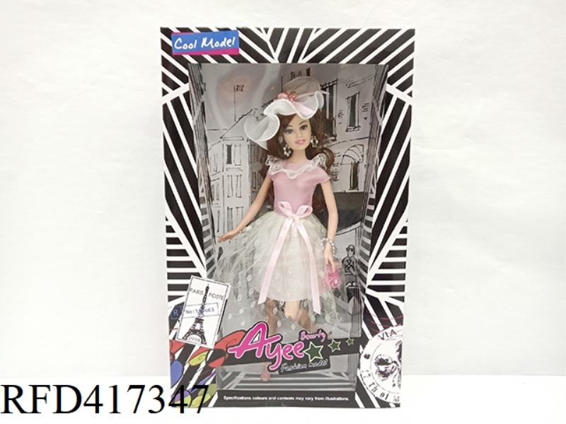 12.5 INCH HIGH-END WHITE SKIN BARBIE DOLL