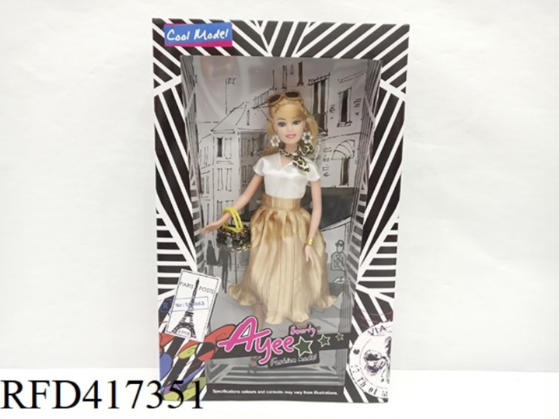 12.9 INCH HIGH-END WHITE SKIN BARBIE DOLL