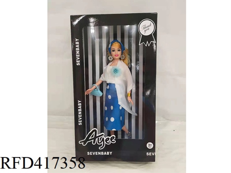 12 INCH WHITE SKIN BARBIE DOLL