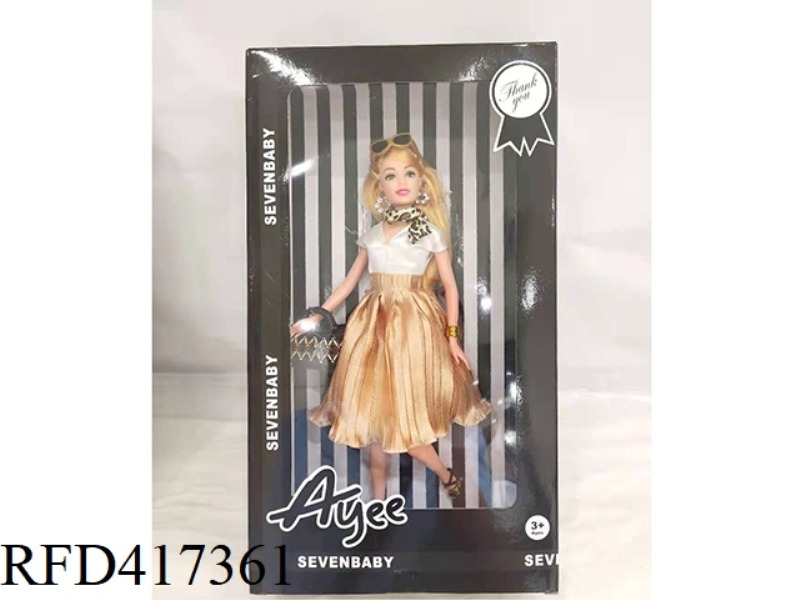 12 INCH WHITE SKIN BARBIE DOLL