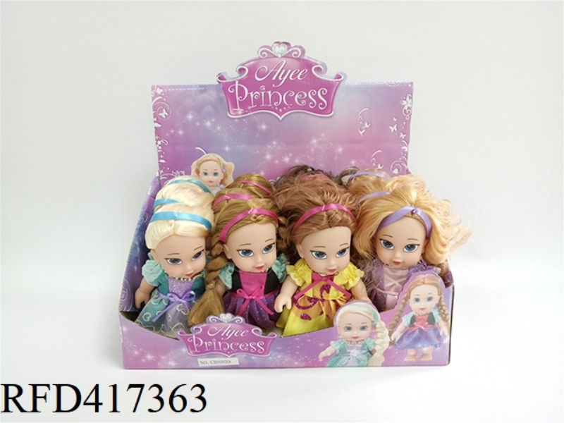 6.5 INCH FOUR PRINCESS DOLLS 12PCS