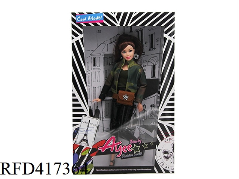 12.5 INCH WHITE SKIN FASHION BARBIE DOLL