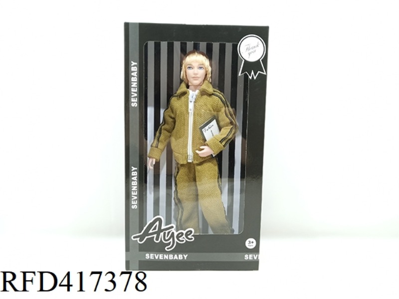 12.5 INCH WHITE SKIN FASHION MALE BARBIE DOLL