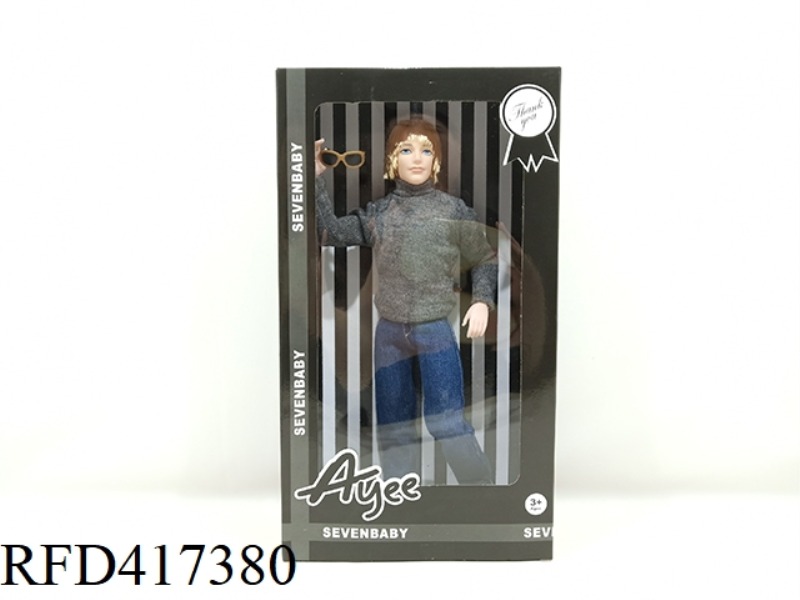 12.5 INCH WHITE SKIN FASHION MALE BARBIE DOLL