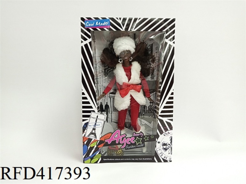 12.5 INCH BLACK BARBIE DOLL