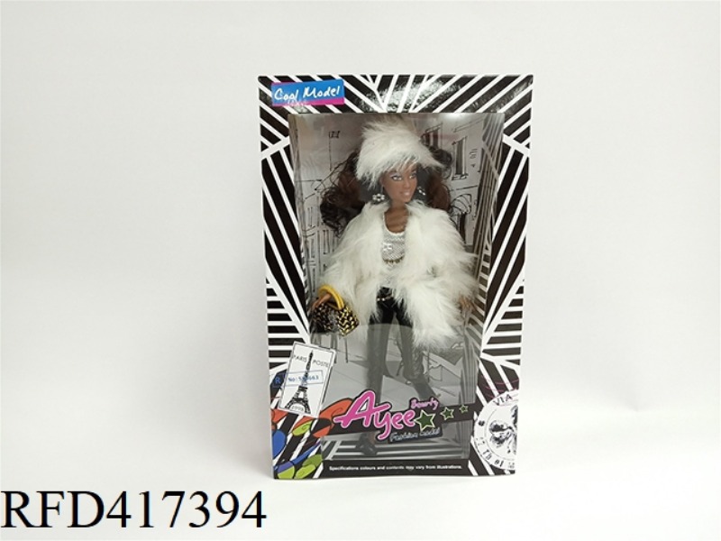 12.5 INCH BLACK BARBIE DOLL