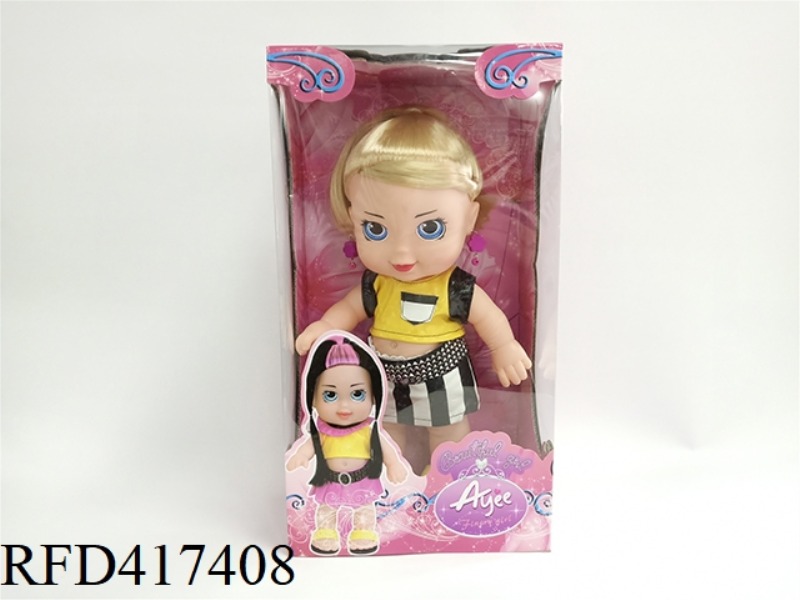 14 INCH FULL ENAMEL DOLL