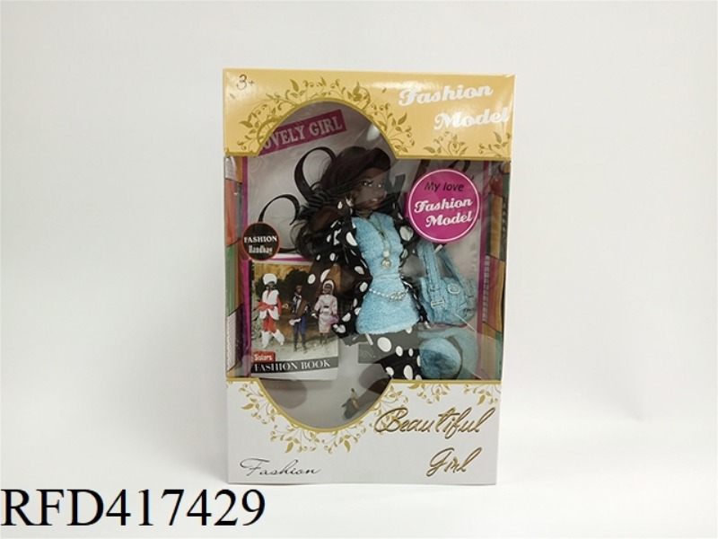 12.5 INCH BLACK BARBIE DOLL