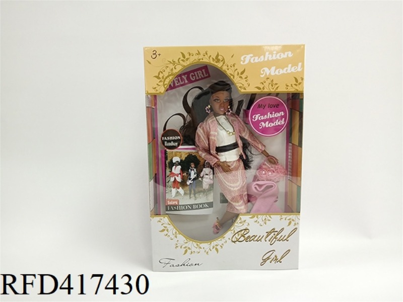 12.5 INCH BLACK BARBIE DOLL
