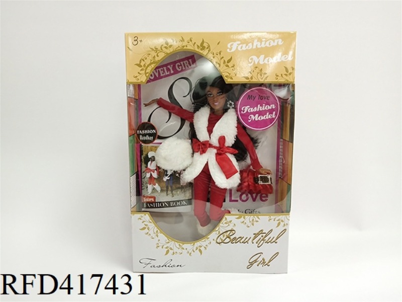12.5 INCH BLACK BARBIE DOLL