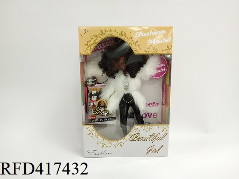 12.5 INCH BLACK BARBIE DOLL