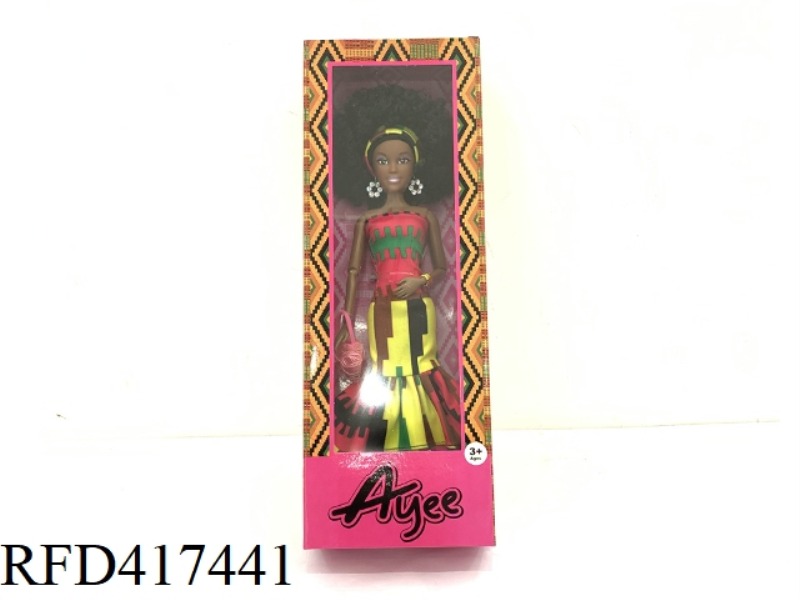 12.5 INCH BLACK ETHNIC STYLE BARBIE DOLL